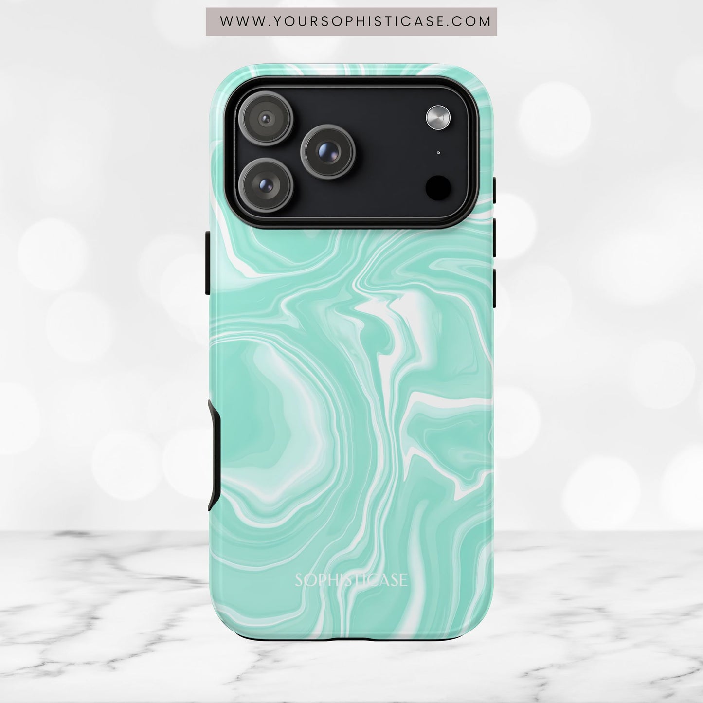 Liquid Dreams in Green - Tough Phone Case