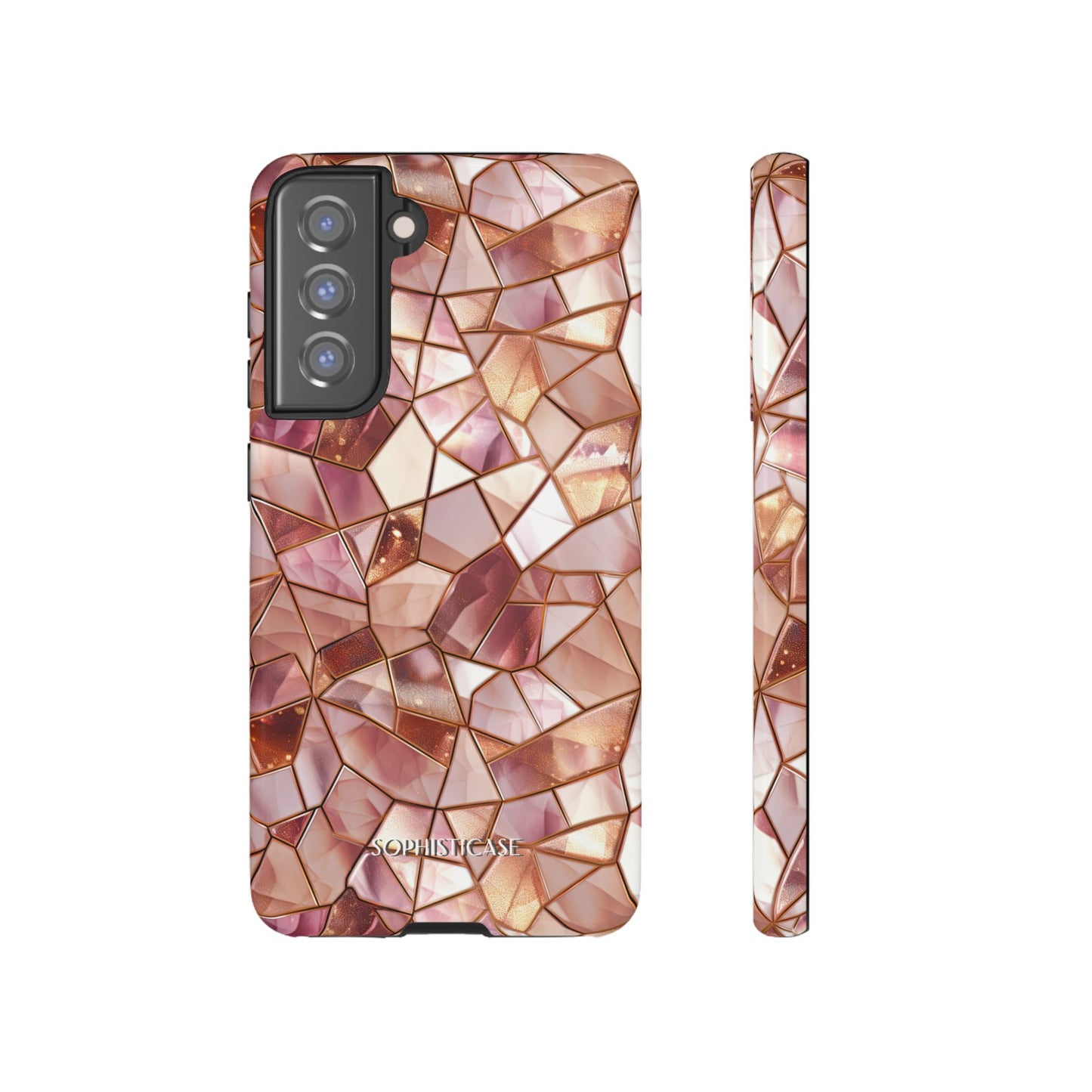 Rose' Runway in Champagne Mosaic - Tough Phone Case