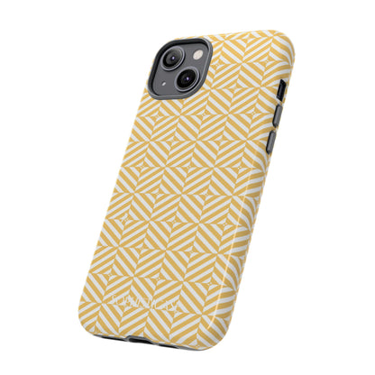 Illusions in Yellow - Dual Layer Shockproof Phone Case for iPhone, Google Pixel and Samsung Galaxy