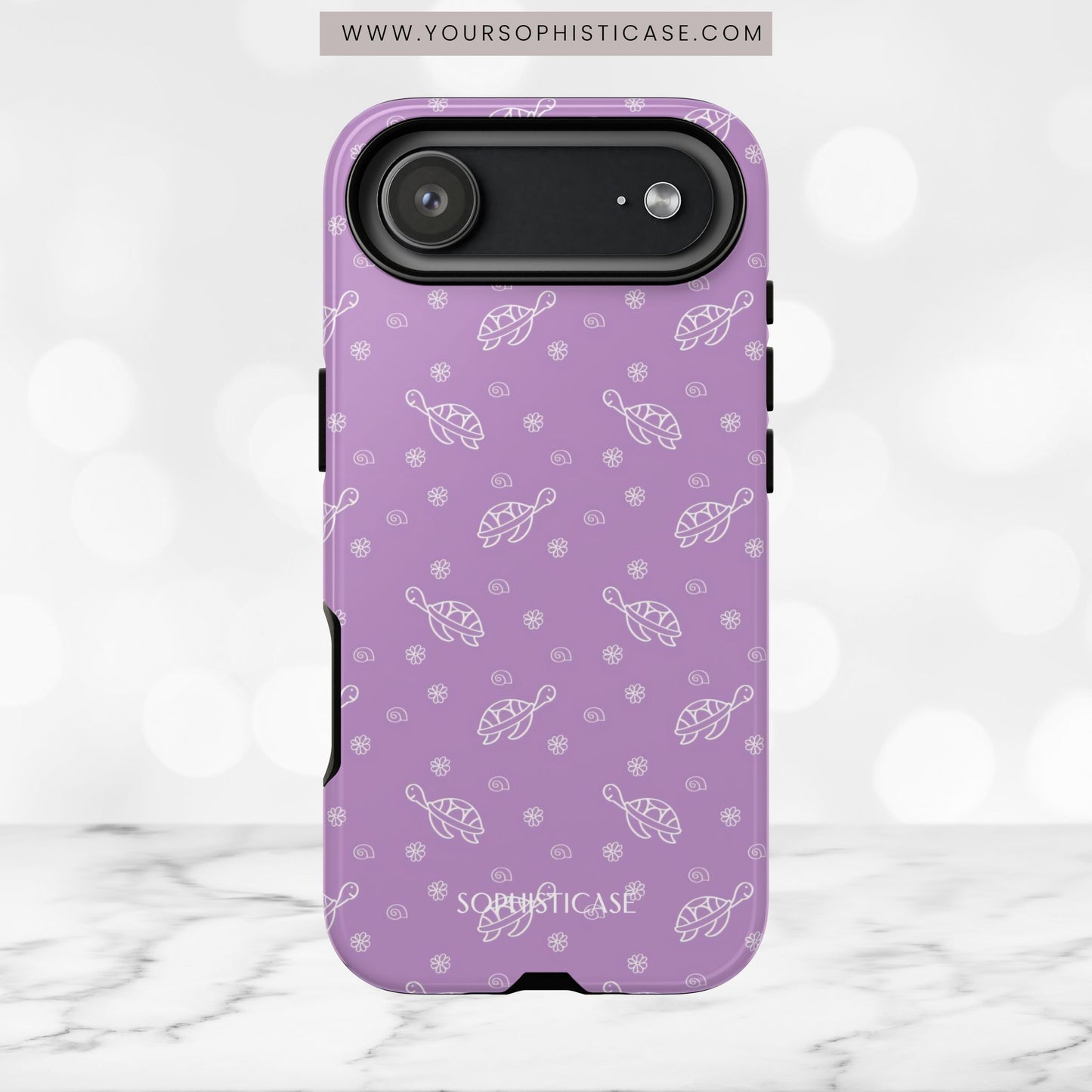 Turtle Island in Purple - iPhone Case