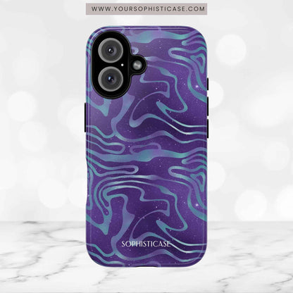 Cosmic Zebra in Blue & Purple - iPhone Case, Samsung Galaxy Case, Google Pixel Case