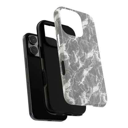 Marble Crush in Charcoal Grey - iPhone Case