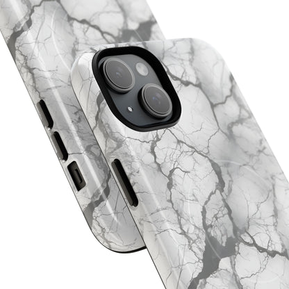Marble Opulence in Charcoal Grey - Magsafe Case
