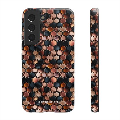 Rose' Runway in Honeycomb Mosaic - Tough Phone Case
