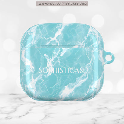 AirPod Cases - Marble Crush in Aqua