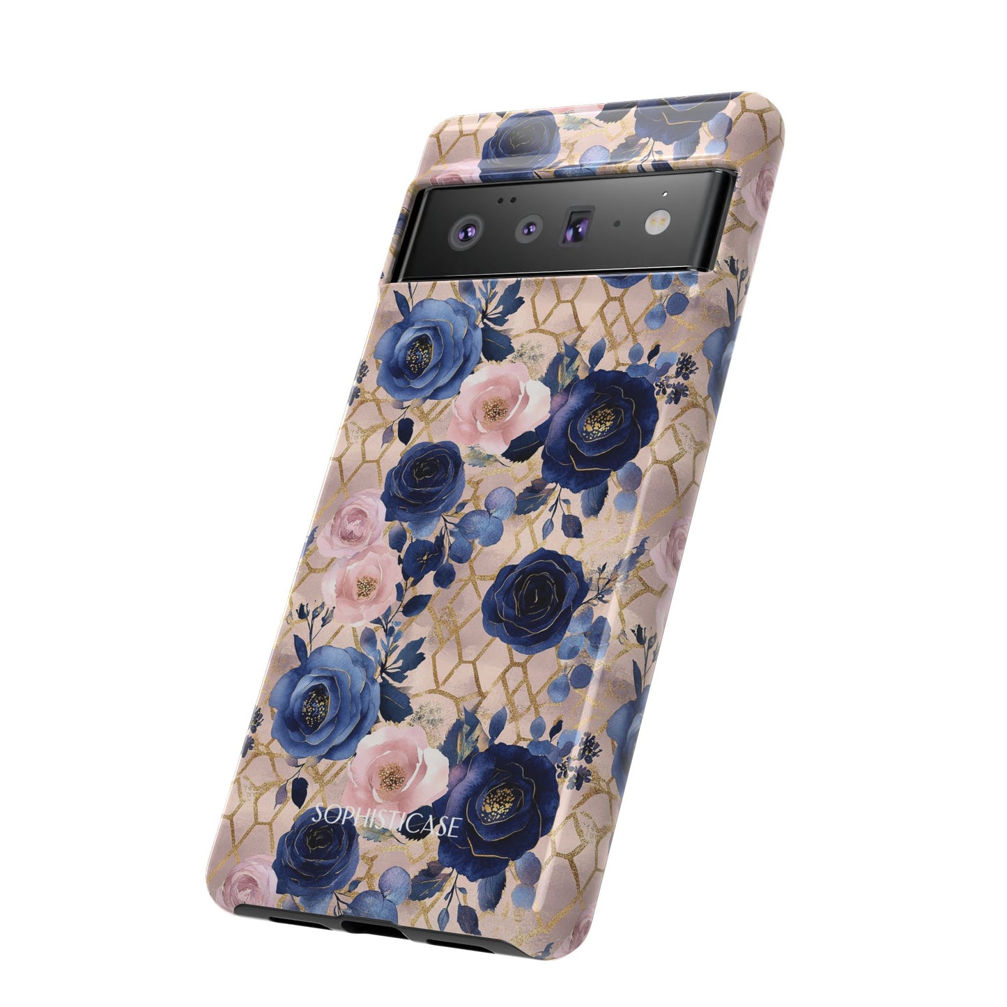 Royal Floral in Navy Blush - Tough Phone Case