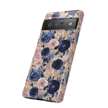 Royal Floral in Navy Blush - Tough Phone Case