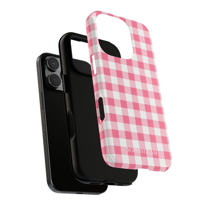 Tough Case - Gingham in Salmon