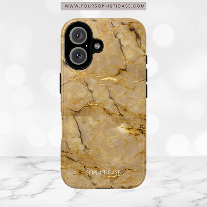 Marble Opulence in Gold - iPhone Case, Samsung Galaxy Case, Google Pixel Case