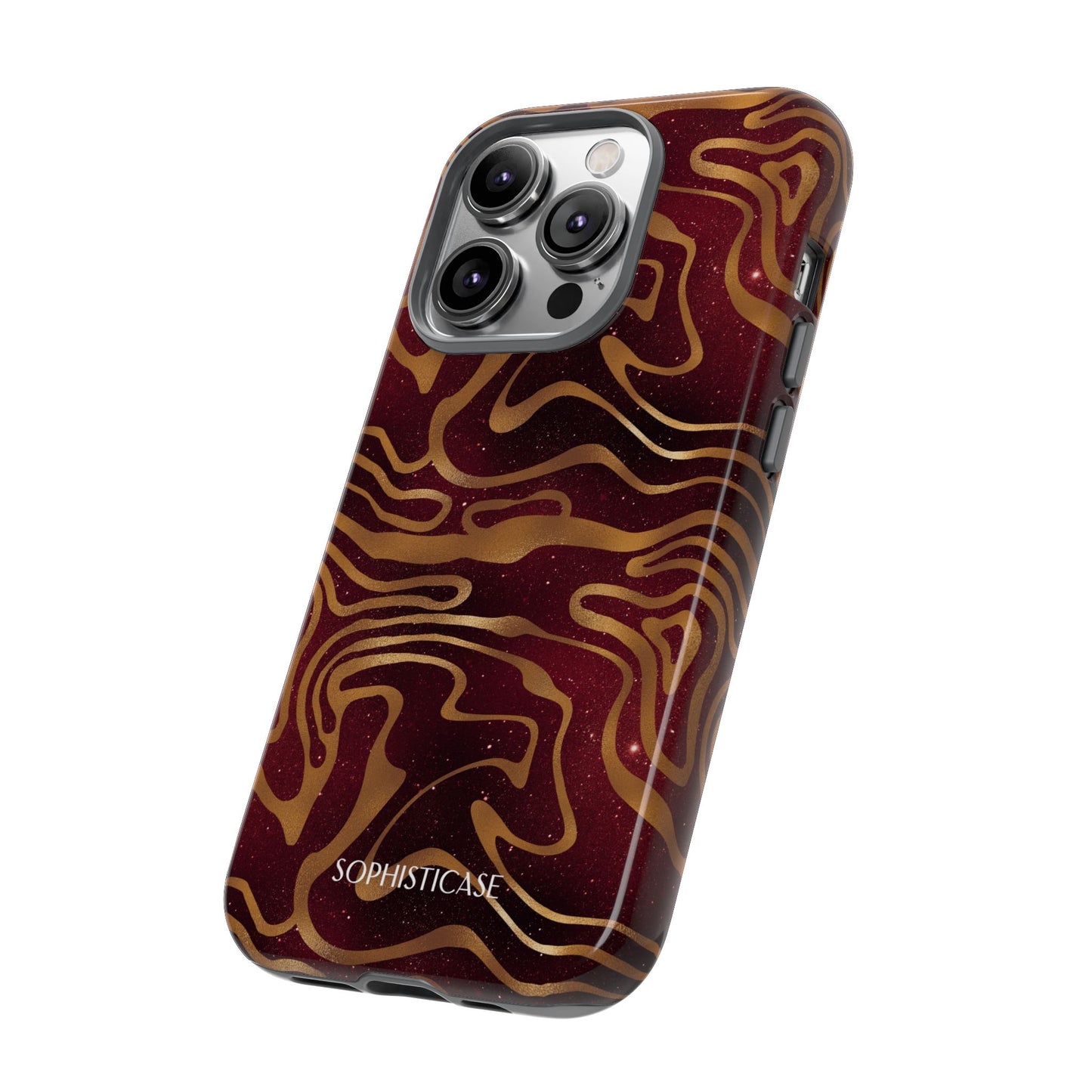 Cosmic Zebra in Red - iPhone Case, Samsung Galaxy Case, Google Pixel Case