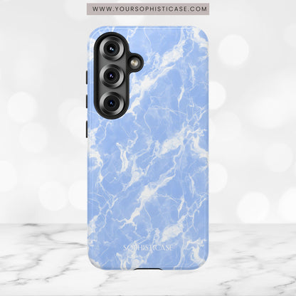Marble Crush in Blue - Tough Phone Case