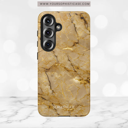 Marble Opulence in Gold - iPhone Case, Samsung Galaxy Case, Google Pixel Case