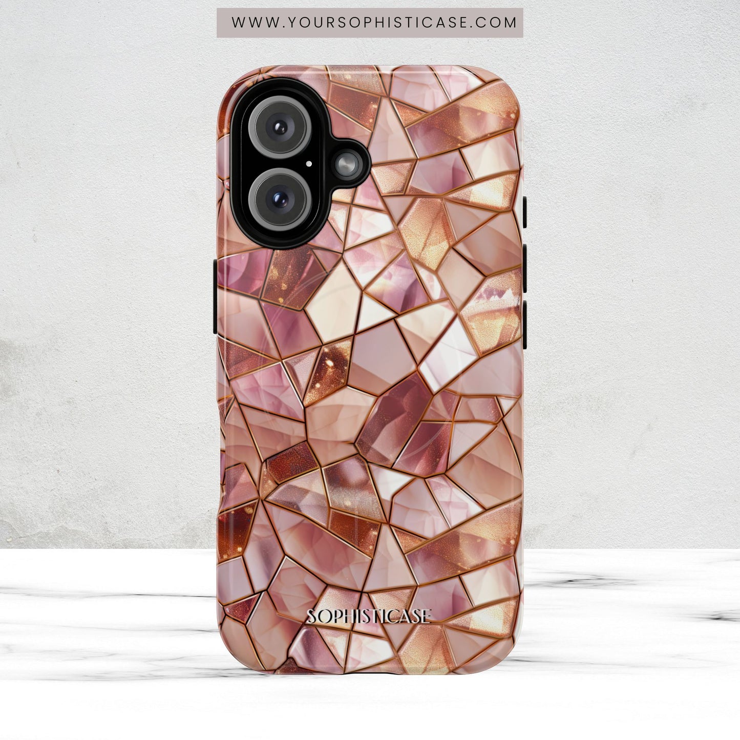 Rose' Runway in Champagne Mosaic - Magsafe Case