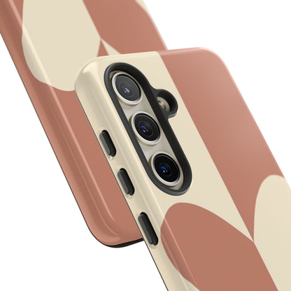 Be Mine in Brown and Cream - iPhone Case, Samsung Galaxy Case, Google Pixel Case