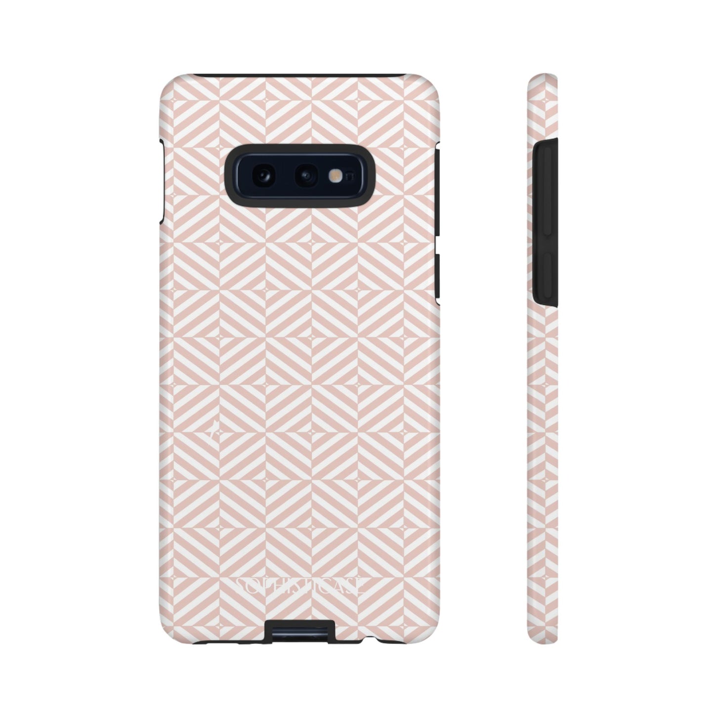 Illusions in Neutral Beige - Dual Layer Shockproof Phone Case for iPhone, Google Pixel and Samsung Galaxy