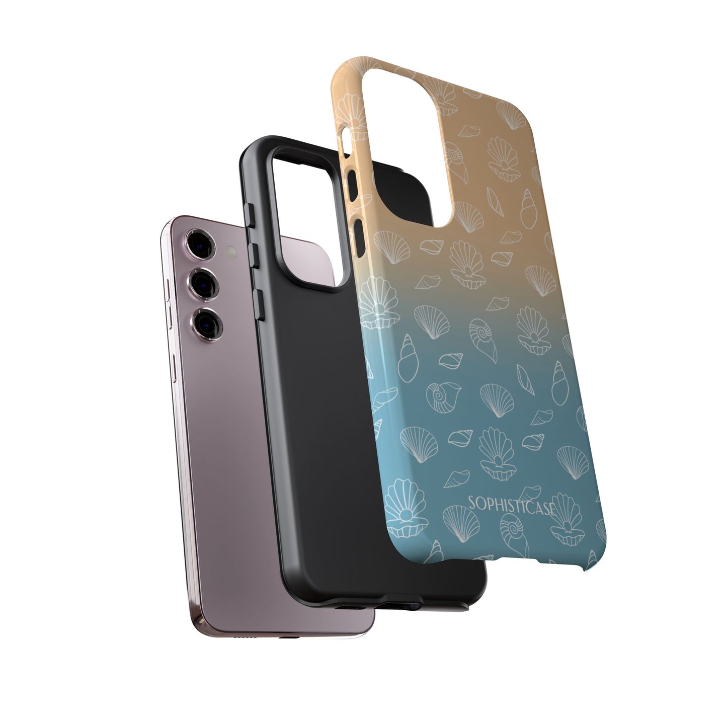 Seashell Society in Sandy Shore - iPhone Case, Samsung Galaxy Case, Google Pixel Case