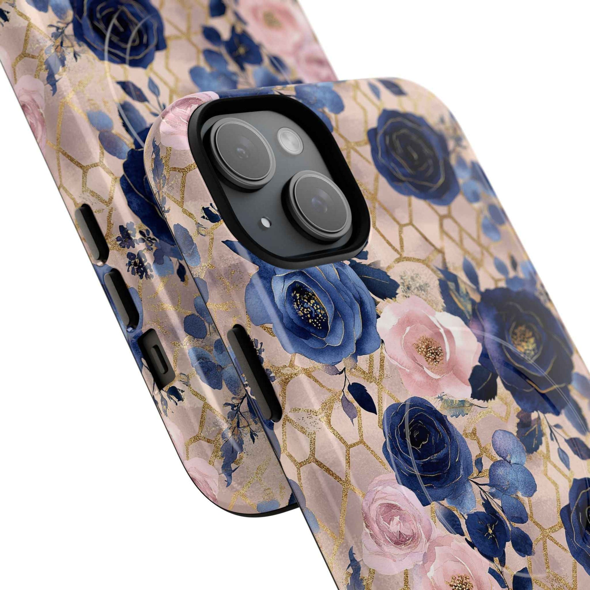Royal Floral in Navy Blush - iPhone Magsafe Case