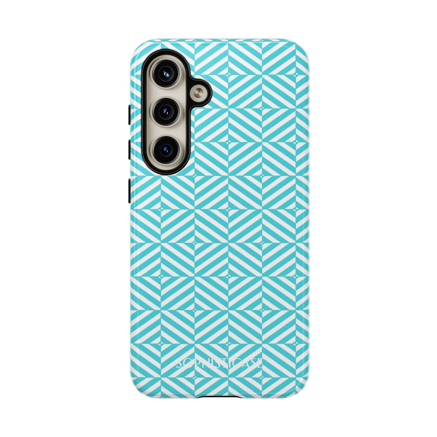 Illusions in Aqua - Protective Phone Case for Samsung Galaxy