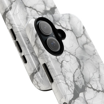 Marble Opulence in Charcoal Grey - Magsafe Case