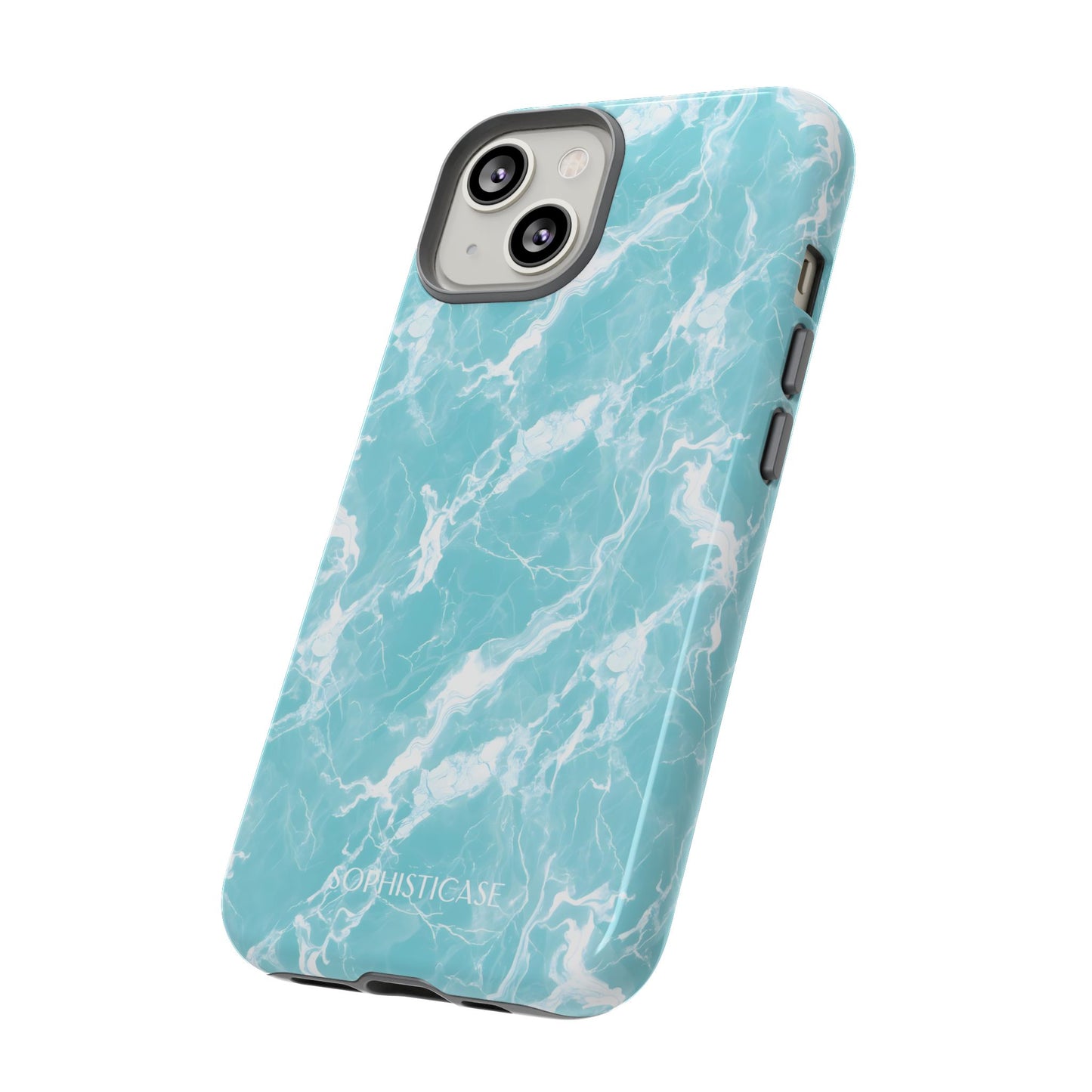 Marble Crush in Aqua - iPhone Case