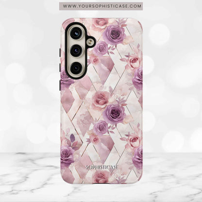 Royal Floral in Mauve Rose - Tough Phone Case