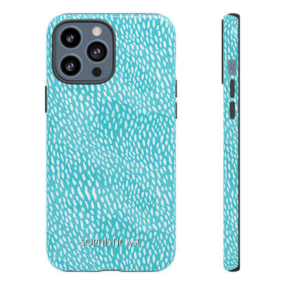 Oh Deer! in Aqua - Tough Phone Case for iPhone