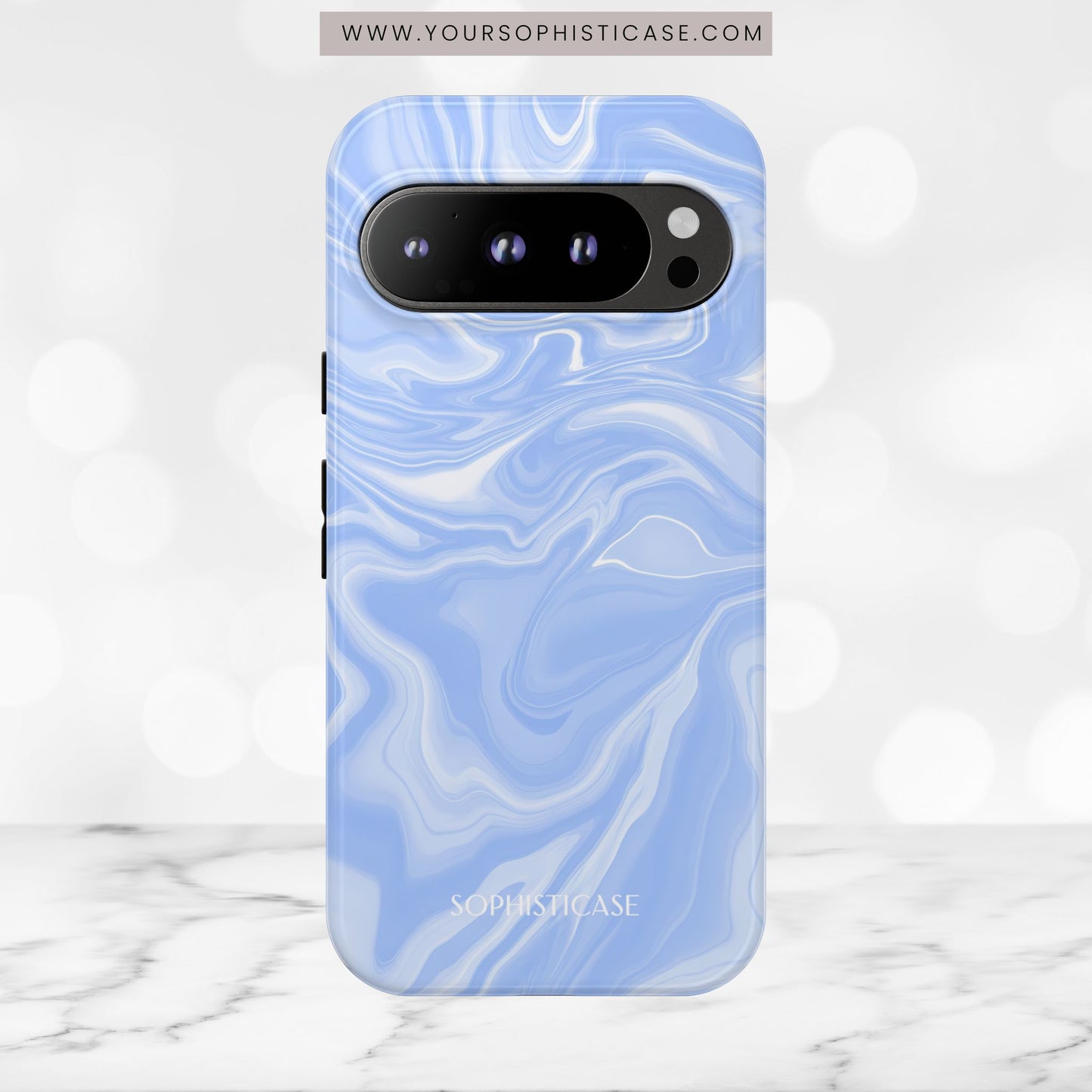 Liquid Dreams in Smoke Blue - Tough Phone Case