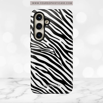 Dark Thoughts in Urban Zebra - Tough Phone Case