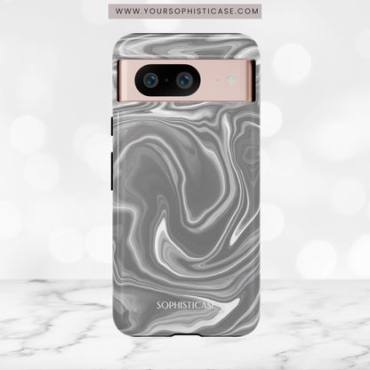 Liquid Dreams in Charcoal - Tough Phone Case