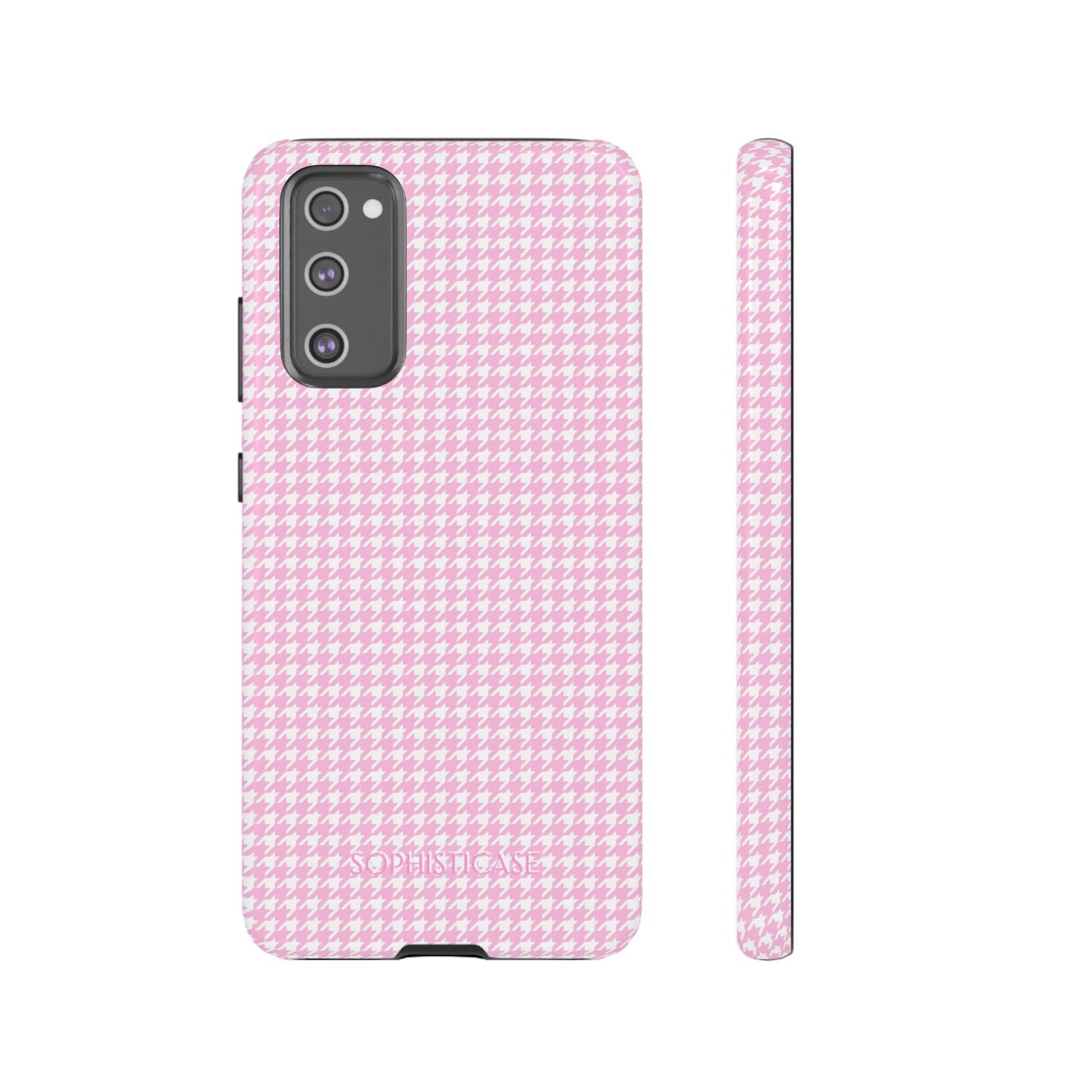 Tough Case - Houndstooth in Pink