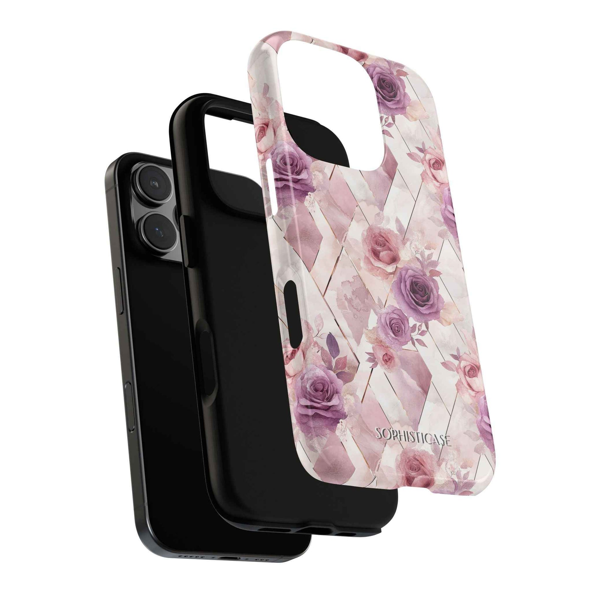 Royal Floral in Mauve Rose - Tough Phone Case