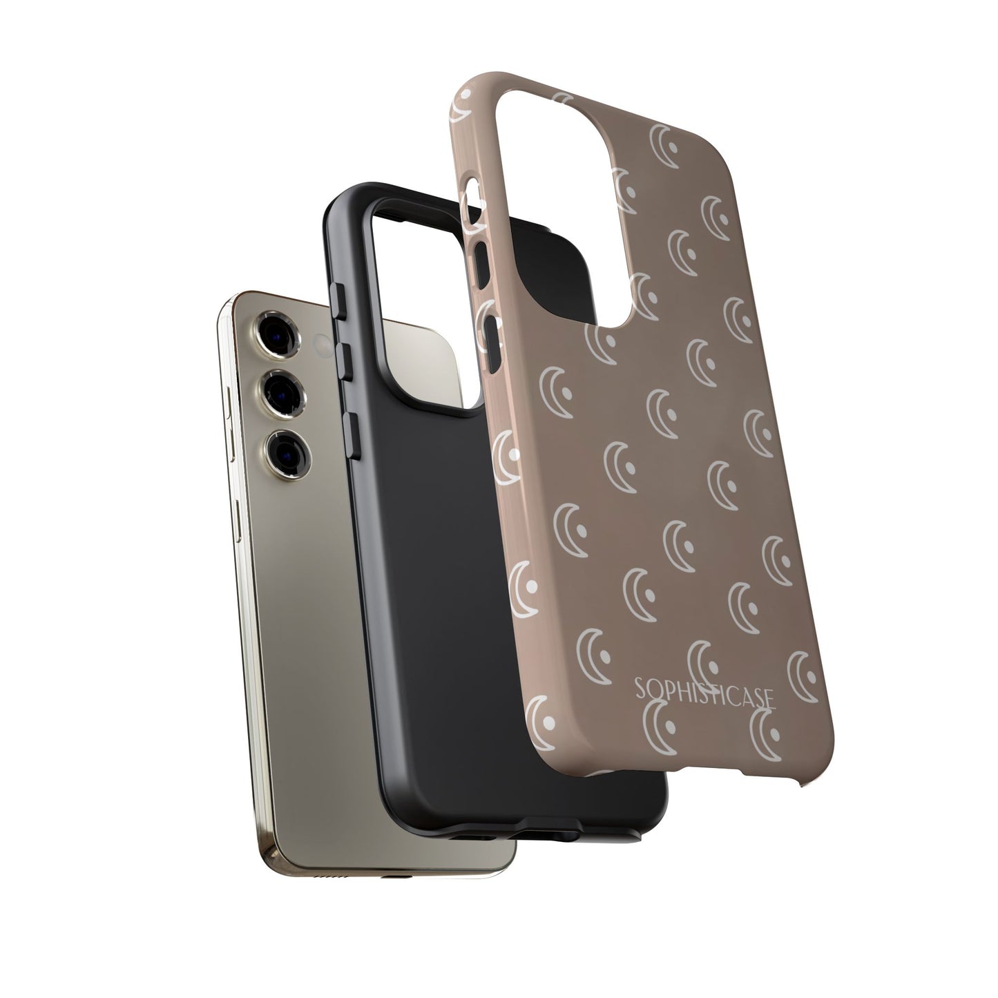 Moon Phase in Boho Brown - Tough Phone Case for Samsung Galaxy