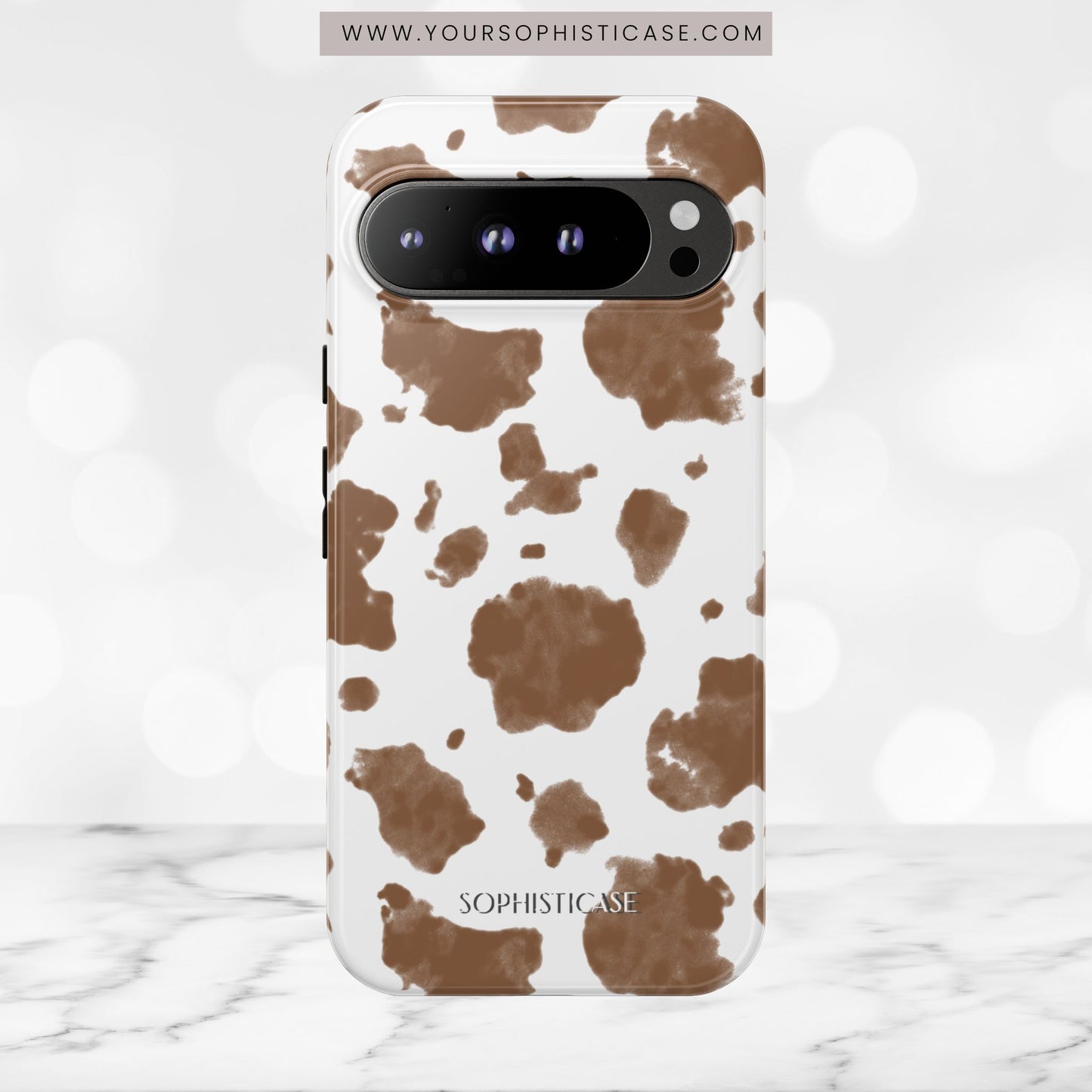 Holy Cow in Brown - iPhone Case, Samsung Galaxy Case, Google Pixel Case