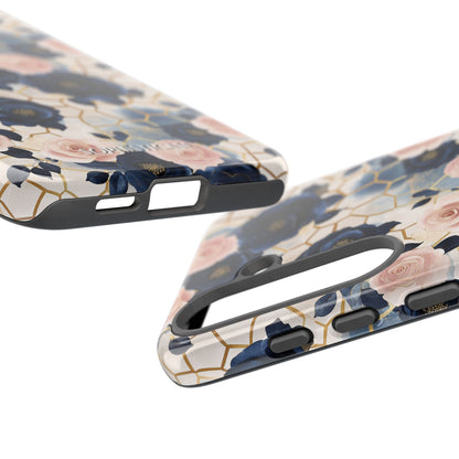 Royal Floral in Navy Hive - Tough Phone Case