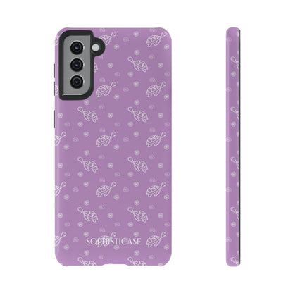 Turtle Island in Purple - Drop Proof Phone Case for Samsung Galaxy