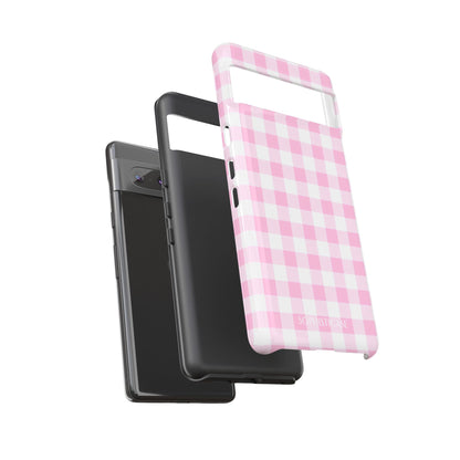 Gingham in Pink - iPhone Case, Samsung Galaxy Case, Google Pixel Case