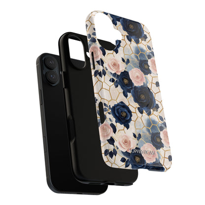 Royal Floral in Navy Hive - iPhone Magsafe Case