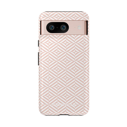 Illusions in Neutral Beige - Dual Layer Shockproof Phone Case for iPhone, Google Pixel and Samsung Galaxy