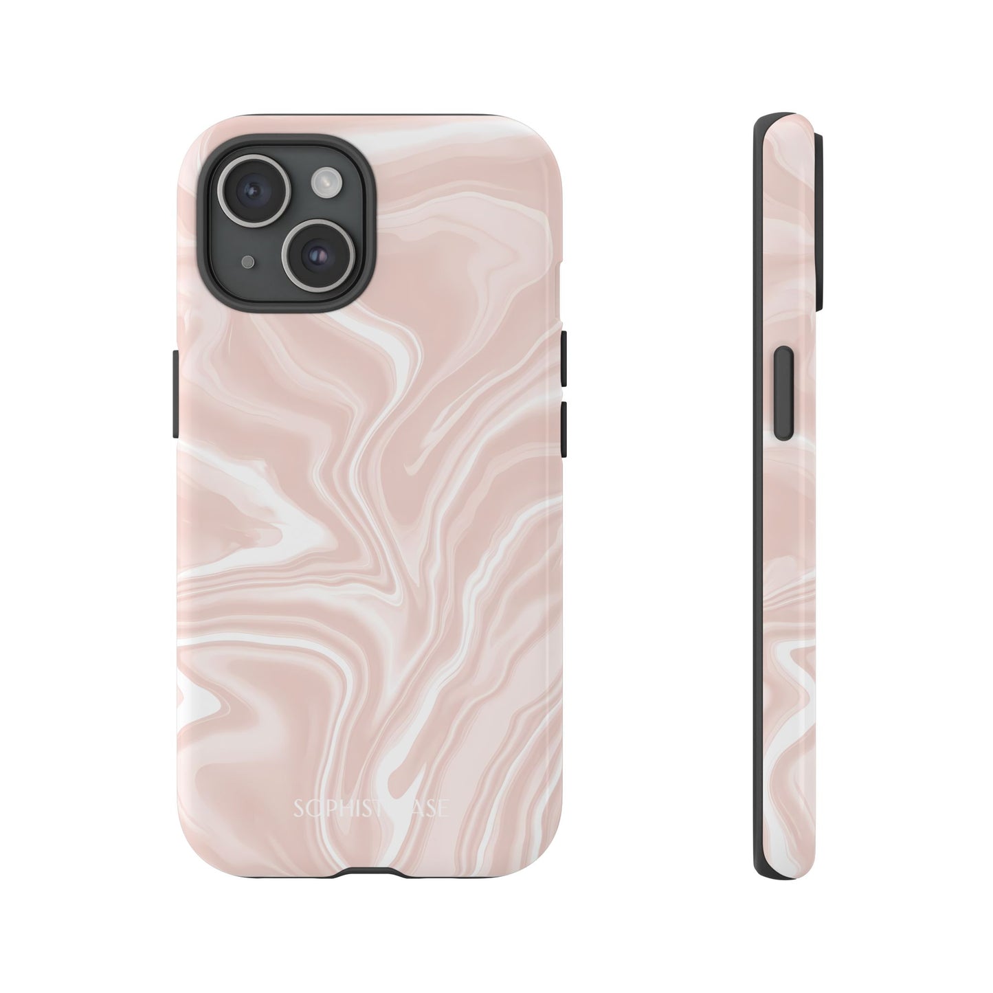 Liquid Dreams in Neutral Beige - iPhone Case
