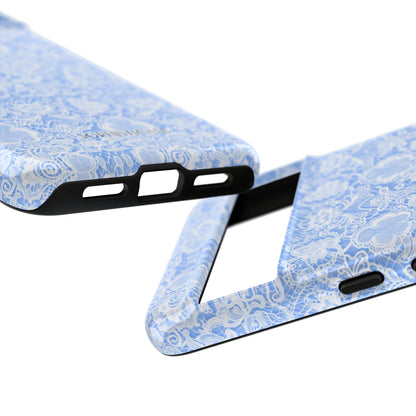 Luxe Lace in Blue - iPhone Case, Samsung Galaxy Case, Google Pixel Case