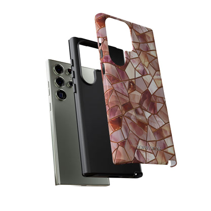 Rose' Runway in Champagne Mosaic - Tough Phone Case