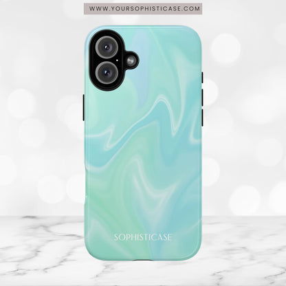 Liquid Magic in Green Haze - iPhone Case