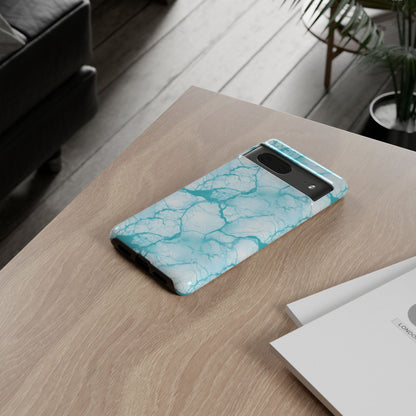 Marble Opulence in Aqua - Tough Phone Case