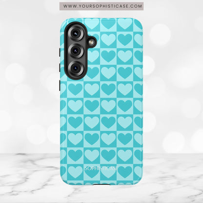 Tough Love in Aqua - Tough Phone Case