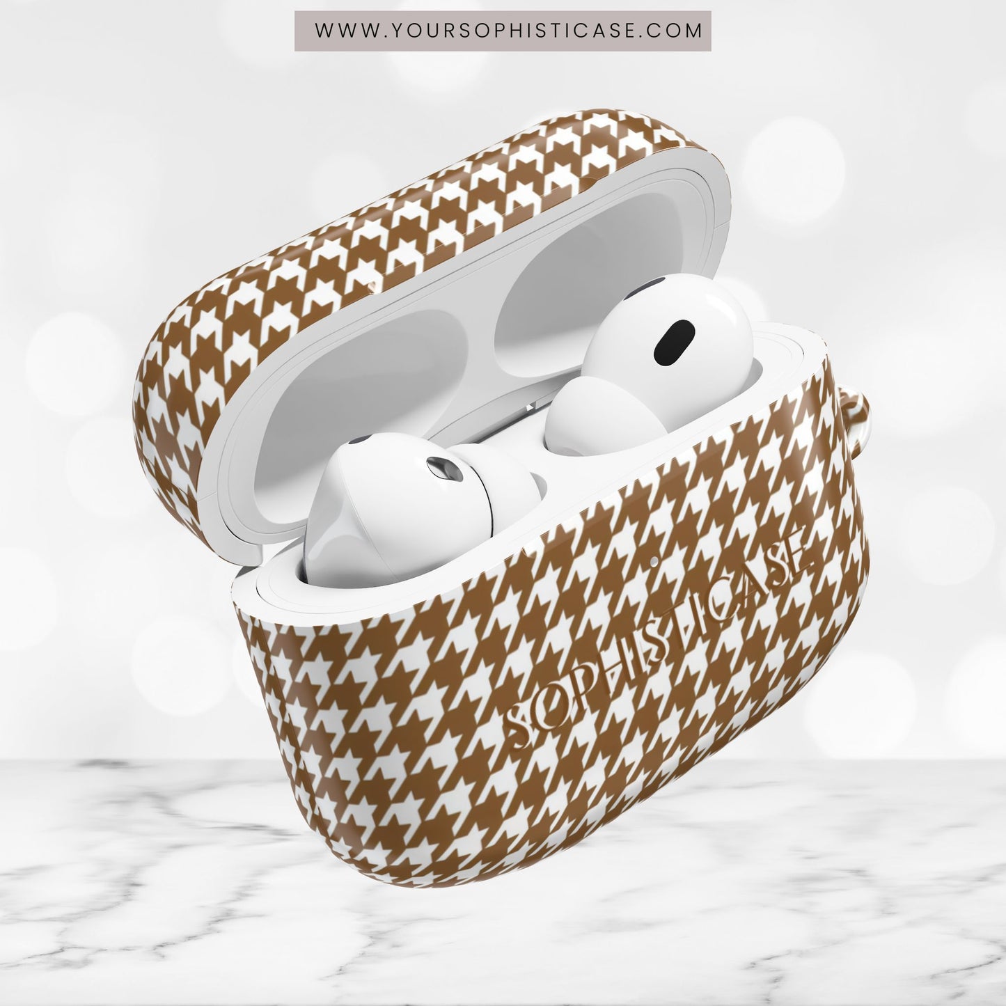 AirPod Cases - Houndstooth in Brown