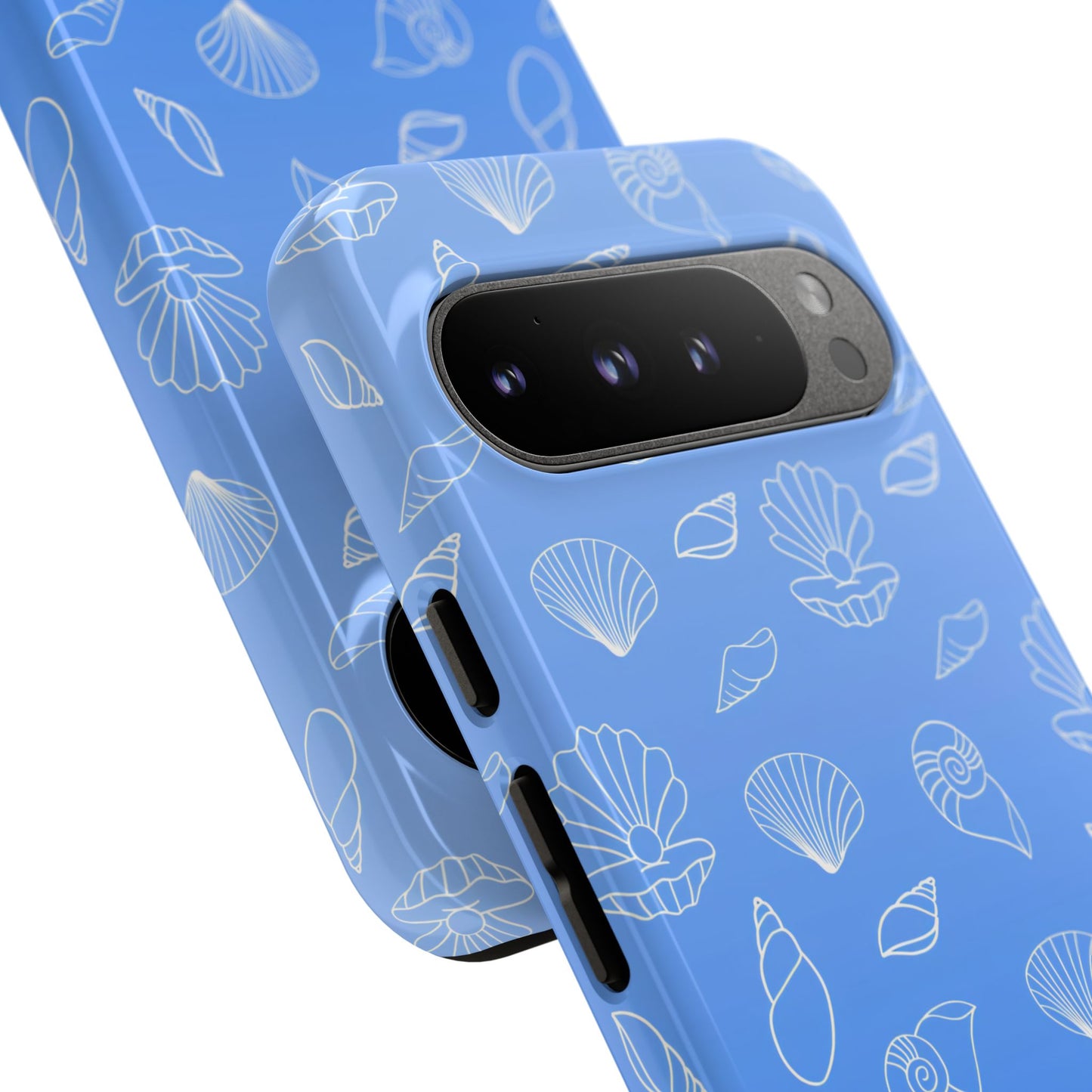 Seashell Society in Ocean Blue - iPhone Case, Samsung Galaxy Case, Google Pixel Case