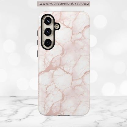 Marble Opulence in Neutral Beige - Tough Phone Case