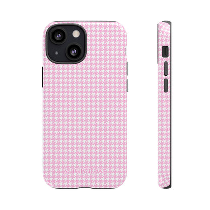 Houndstooth in Pink - iPhone Case, Samsung Galaxy Case, Google Pixel Case