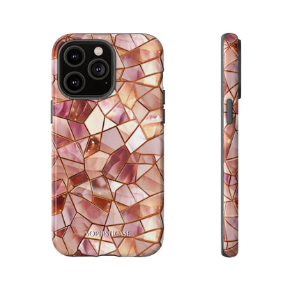 Rose' Runway in Champagne Mosaic - Tough Phone Case