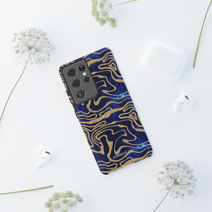 Cosmic Zebra in Blue - iPhone Case, Samsung Galaxy Case, Google Pixel Case
